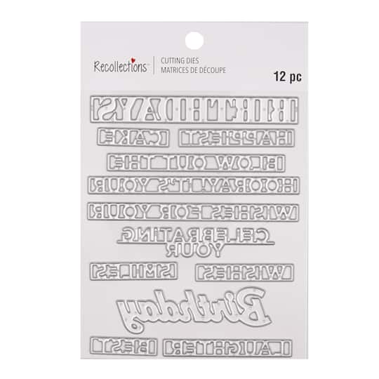 Birthday Sentiments Cutting Die Set by Recollections™